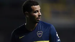 Edwin Cardona con la camiseta de Boca.