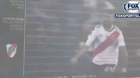 Pasaron el gol de Pratto contra Boca y los hinchas de River estallaron en el Monumental