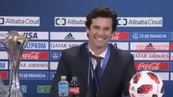 Solari se encontró a un excompañero de River en plena conferencia