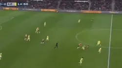 Un error de Gutiérrez posibilitó el gol del Az.