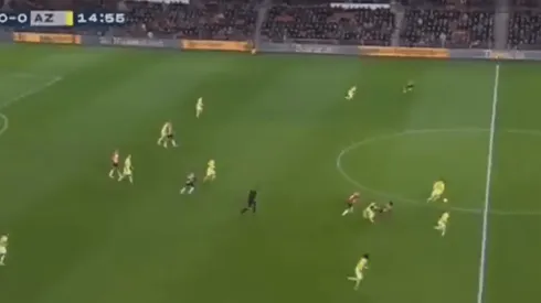 Un error de Gutiérrez posibilitó el gol del Az.