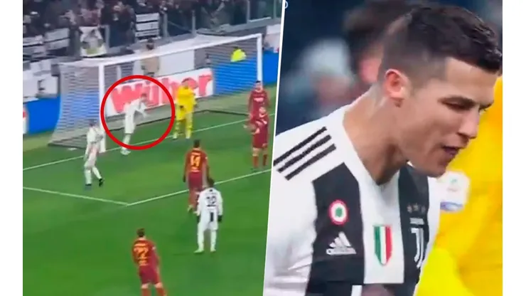 El arquero de la Roma se alquiló a Cristiano: tremenda atajada y reacción del portugués