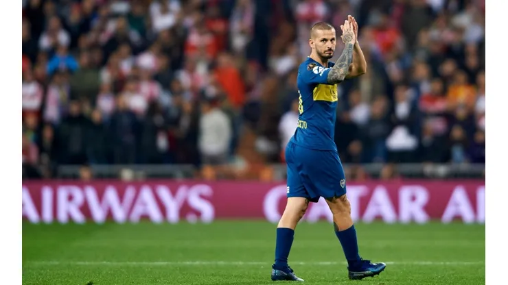 Darío Benedetto en la final de la Copa Libertadores.