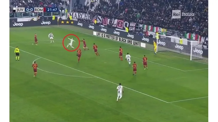 Cristiano Ronaldo y una pirueta sorprendente.