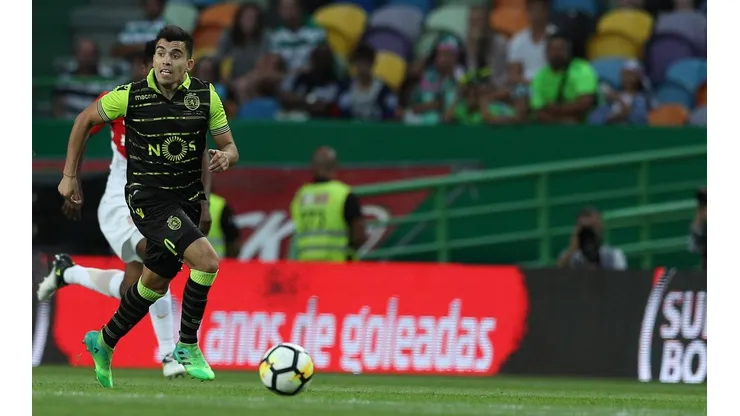 Marcos Acuña en Sporting de Lisboa.