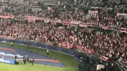 Foto de la hinchada de River en el estadio.
