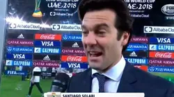 Solari tras el final del partido.