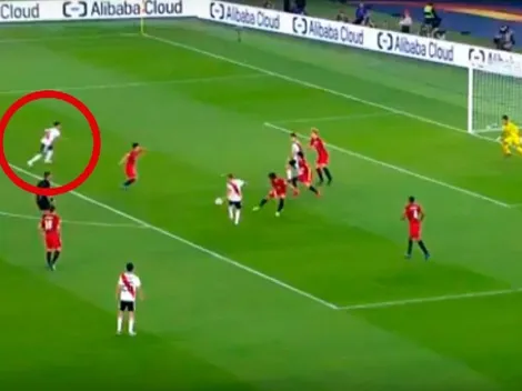 Su última locura: golazo del Pity Martínez en su despedida de River