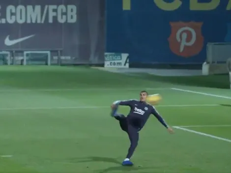 Murillo se presentó en Barcelona con un golazo de volea