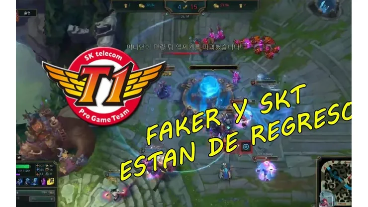 Faker y el nuevo SKT no decepcionan en su primera partida juntos