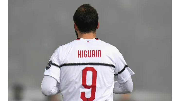 Foto de Gonzalo Higuaín, delantero de Milan.