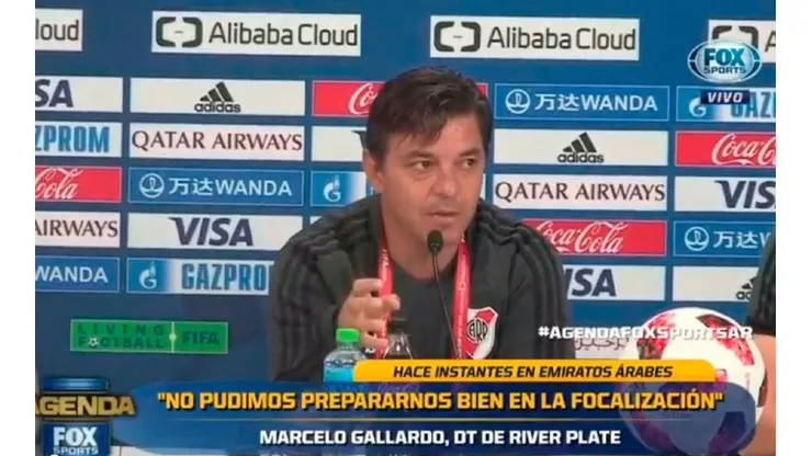 Gallardo en conferencia.
