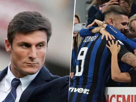 La pelea menos pensada: Zanetti salió a pegarle a Wanda Nara