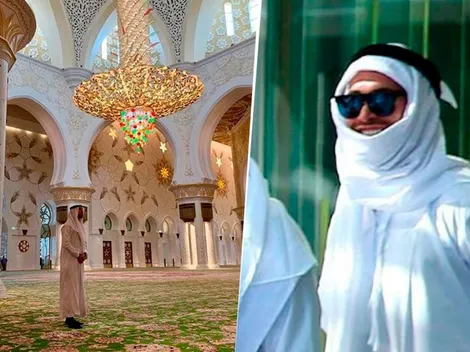 Sergio Ramos se vistió de jeque en Abu Dabi y explotaron las redes