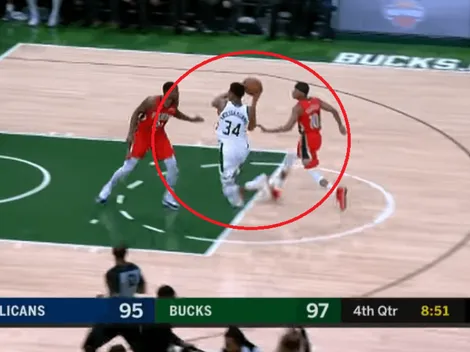 Giannis Antetokounmpo sella la victoria con una clavada de costa a costa