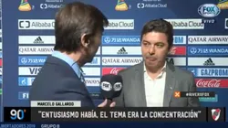 Marcelo Gallardo tras la caída.