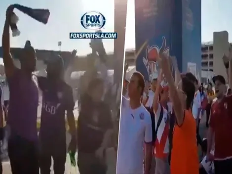 Hinchas del Al Ain cantaban una canción y aparecieron los de River para taparlos