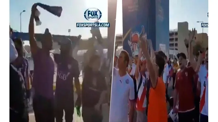 Hinchas del Al Ain cantaban una canción y aparecieron los de River para taparlos