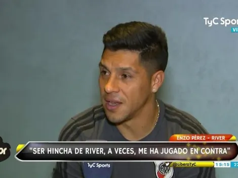 Enzo Pérez contó qué hizo en el segundo gol de River en la final ante Boca