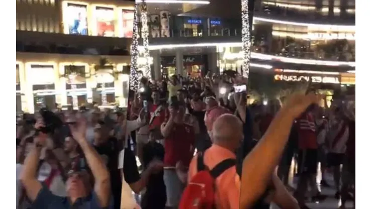 Les cortaron la fiesta: la policía de Emiratos Árabes arruinó un banderazo de River