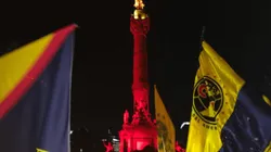 El Ángel se pinta de amarillo y los americanistas copan las calles de la ciudad