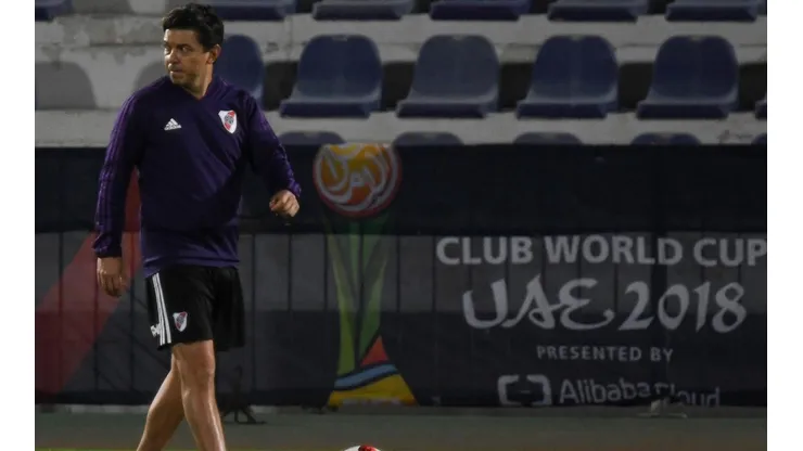 Gallardo prepara el equipo para mañana