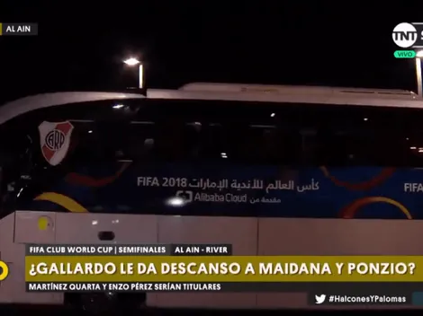 El insólito incidente que el micro de River padeció llegando al hotel