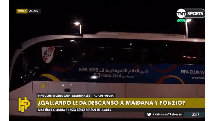 El insólito incidente que el micro de River padeció llegando al hotel