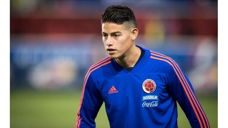 James Rodríguez vistiendo los colores de la Selección Colombia.