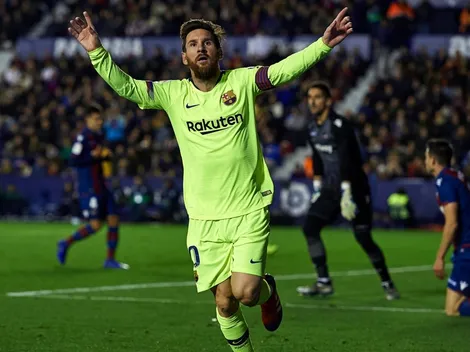 Está loco: con dos asistencias y tres goles de Messi, el Barcelona destruyó al Levante