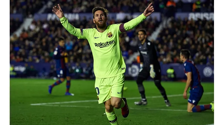 Messi estuvo imparable ante el Levante