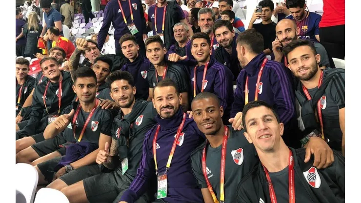 Cambiaron el chip: los jugadores de River fueron a ver a su futuro rival