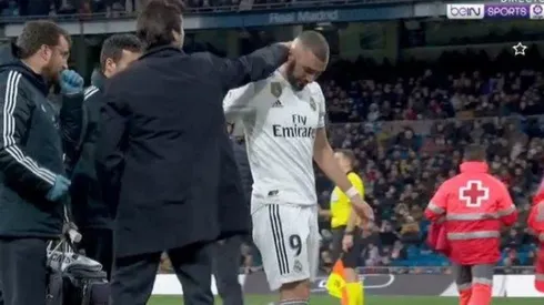 Benzema se fue lesionado y encendió las alarmas en Real Madrid