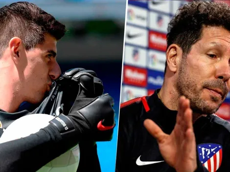 Imposible que lo odien más en el Atleti: ahora Courtois se la pudrió a Simeone