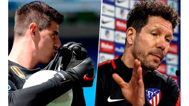 Imposible que lo odien más en el Atleti: ahora Courtois se la pudrió a Simeone