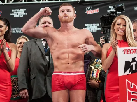 Canelo y Fielding, sin problemas en la ceremonia de pesaje