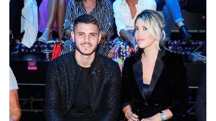 Wanda y Mauro en la gala de Armani.