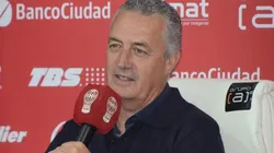 Alfaro en conferencia de prensa.