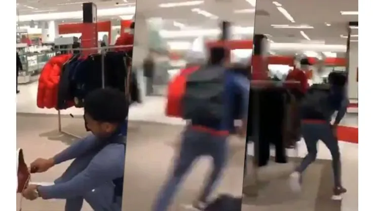 ¡El video viral de Gallese robándose un par de zapatillas!