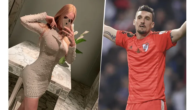 Foto de Franco Armani y su pareja.