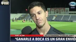 A Nacho Fernández le preguntaron por la frase de Riquelme y se le hizo una sonrisa gigante
