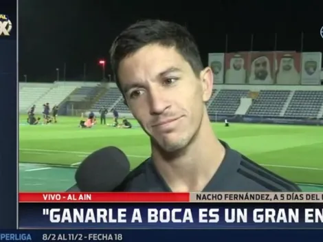 A Nacho Fernández le preguntaron por la frase de Riquelme y se le hizo una sonrisa gigante