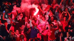 La hinchada de River en Madrid.