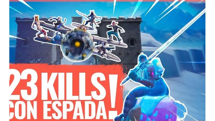 ¡23 kills con la Espada de Fortnite!