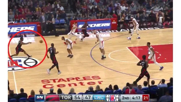 Milimétrico: Kyle Lowry con la asistencia de la noche