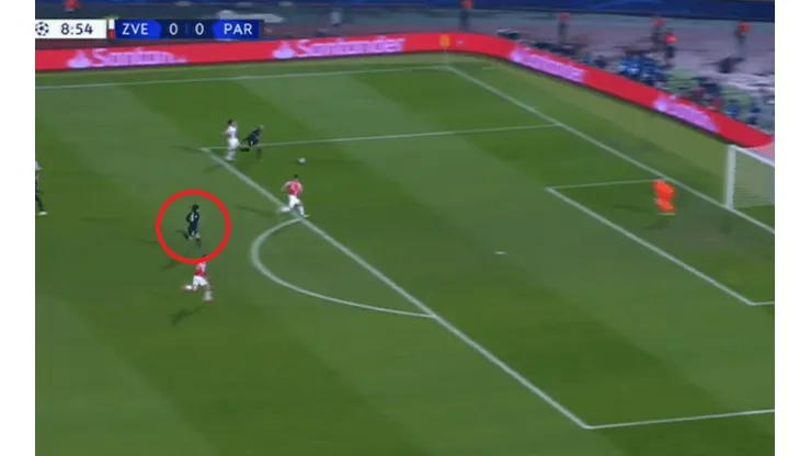 Mbappé asistió a Cavani, que no falló.