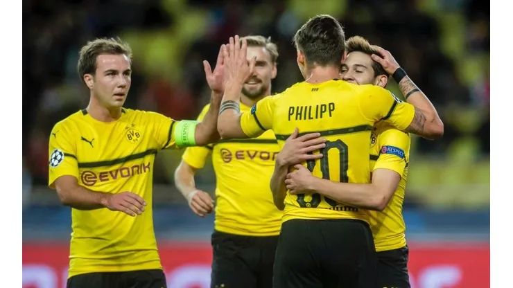 El festejo de Borussia Dortmund.