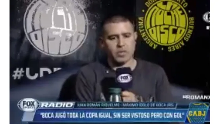 Apareció Riquelme: Román dijo, según él, por qué Boca perdió ante River