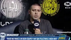 Riquelme se cansó de la comparación Bianchi-Gallardo y tiró una frase contundente
