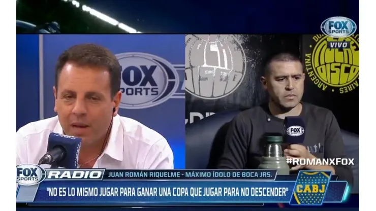 Juan Román Riquelme en Fox Sports.